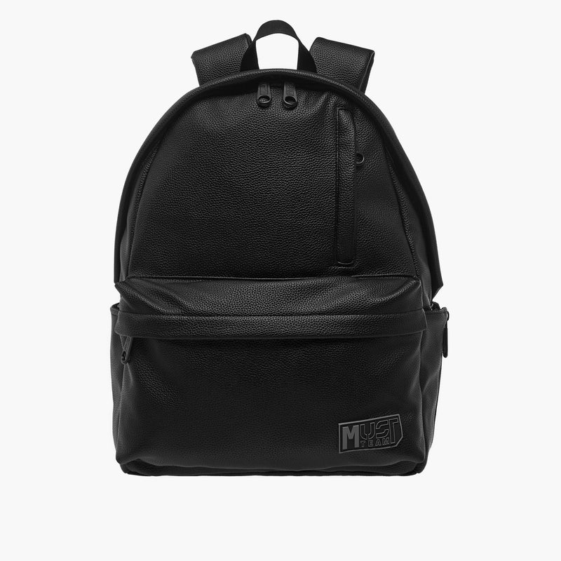MUST Black Textured Backpack for Men - Image 1